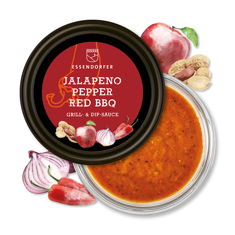 Essendorfer Jalapeno Pepper Red BBQ, Grill und Dip Sauce